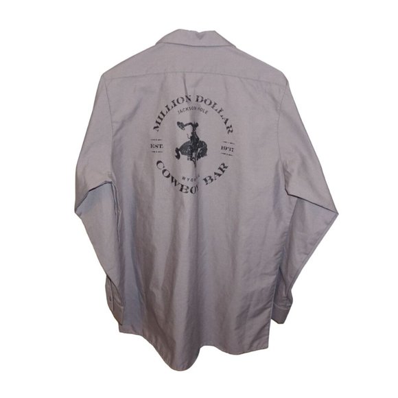 Million Dollar Cowboy Bar / Corner Stone Shirts Vtg Shirt Uniform Million Dollar Cowboy Bar